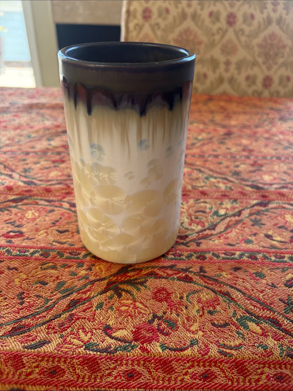Beautiful handmade ceramic mug. Can also be used as a bud vase as well.
